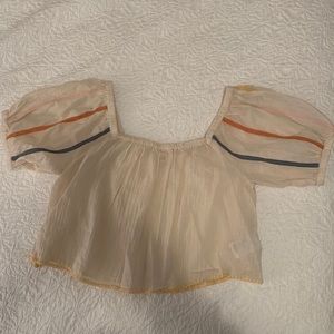 Urban Outfitters Balloon Sleeve Crop Top